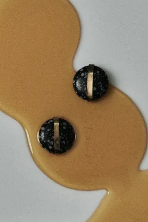 Black Agate Stone Earrings