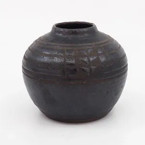 Black Ash Decorated Pots