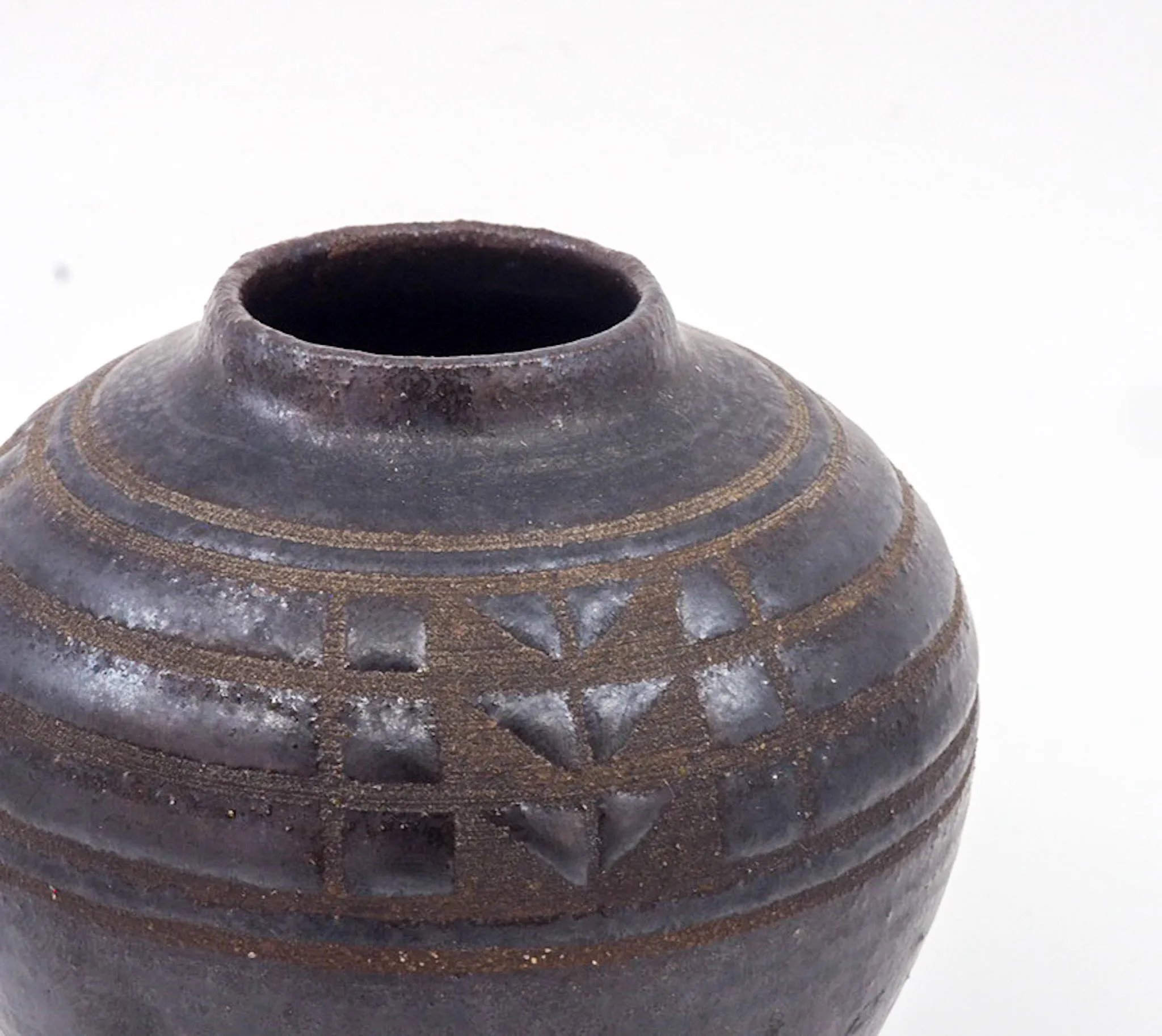 Black Ash Decorated Pots