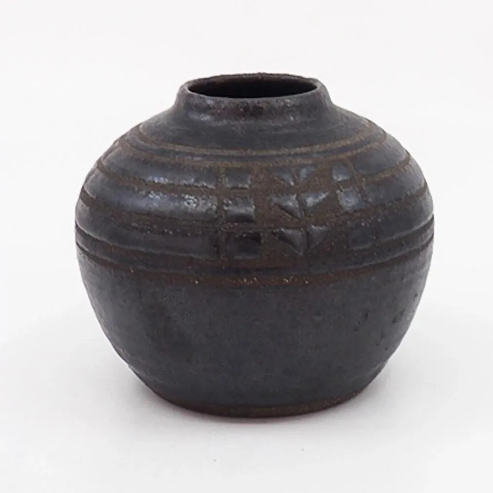 Black Ash Decorated Pots