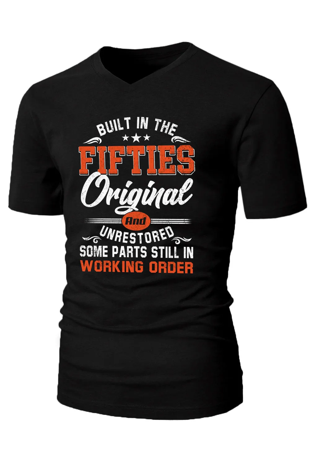 Black Built In The Fifties Original And Unrestored Mens T Shirt