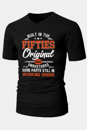 Black Built In The Fifties Original And Unrestored Mens T Shirt