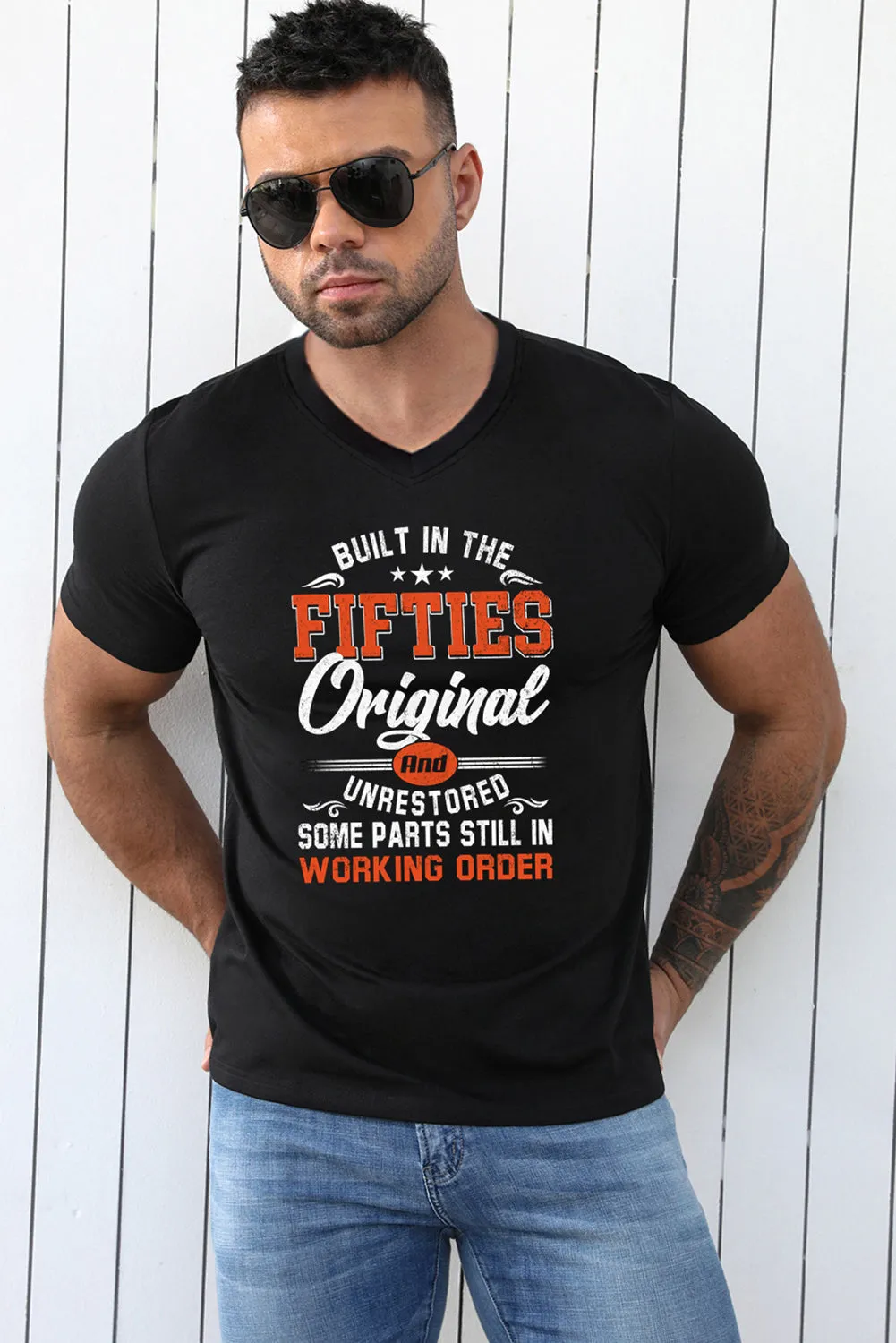 Black Built In The Fifties Original And Unrestored Mens T Shirt
