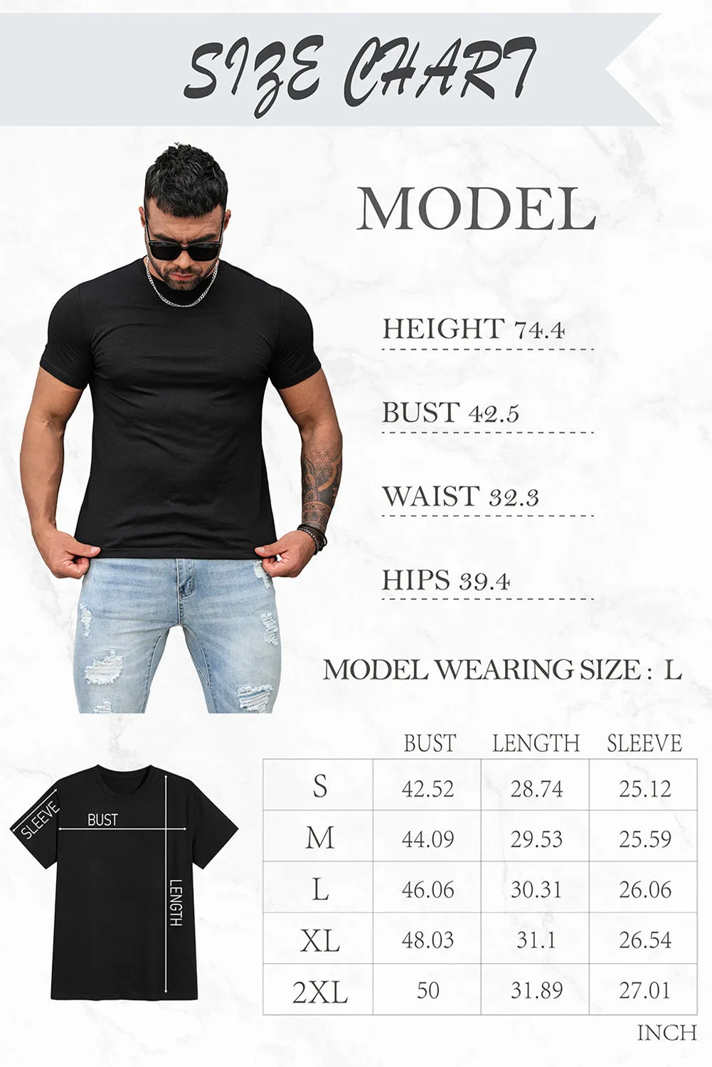 Black Camo Skull Letter Printed Muscle Fit Men's T Shirt