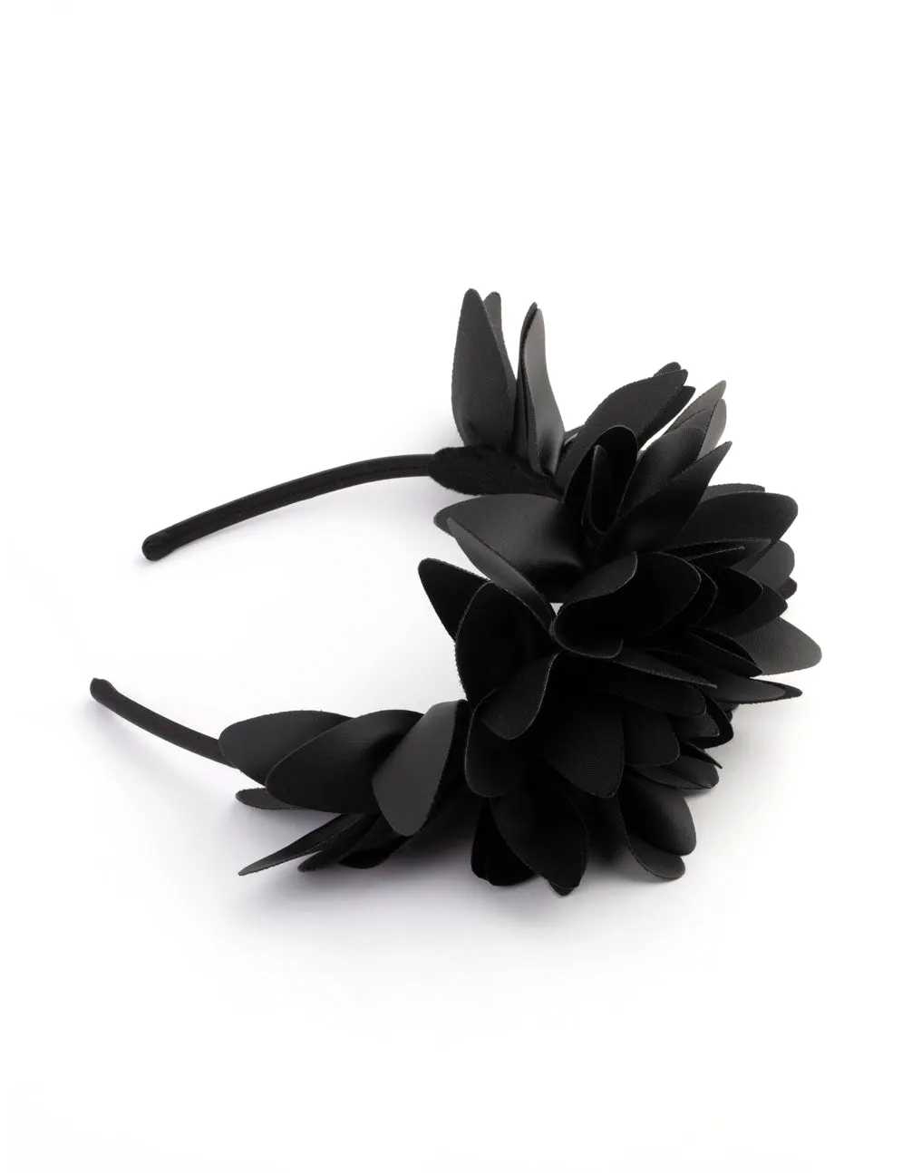 Black Petal Statement Headband
