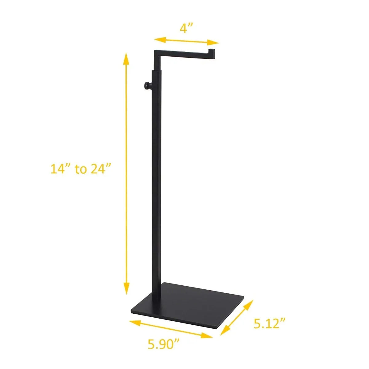 Black Purse Display Stand - 2 Pack Matte Black Bag Handbag Display Stand