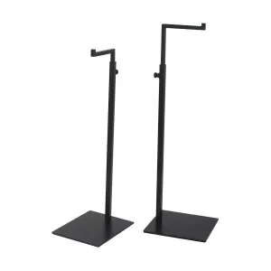 Black Purse Display Stand - 2 Pack Matte Black Bag Handbag Display Stand