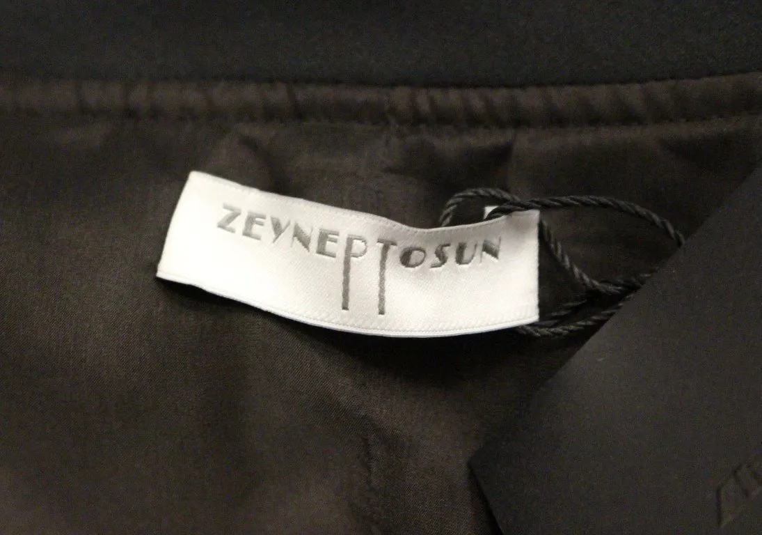 Black silk floral decorated jacket