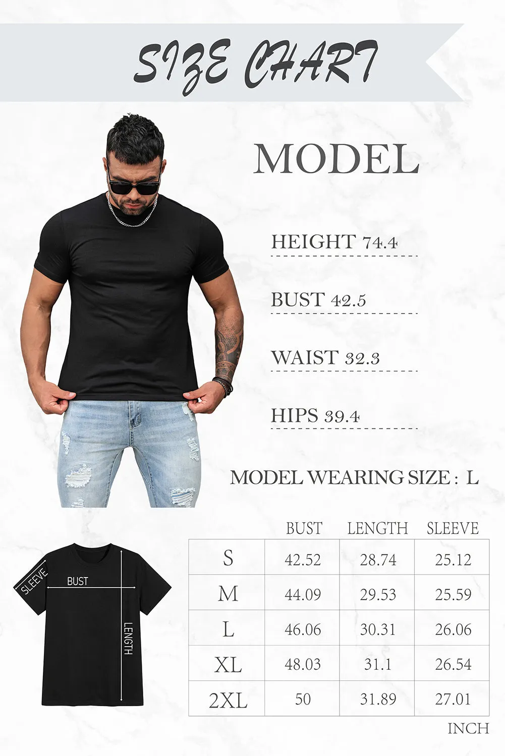 Black SURFING Plant Graphic Print Muscle Fit Men's Graphic Tee