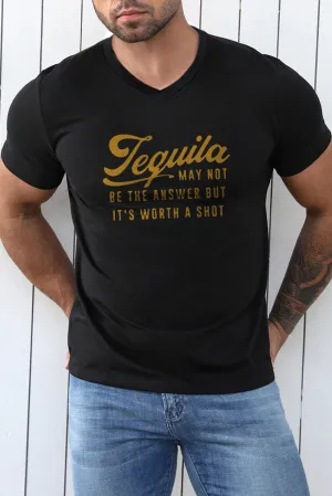 Black Tequila May Not Be The Answer Mens Tee