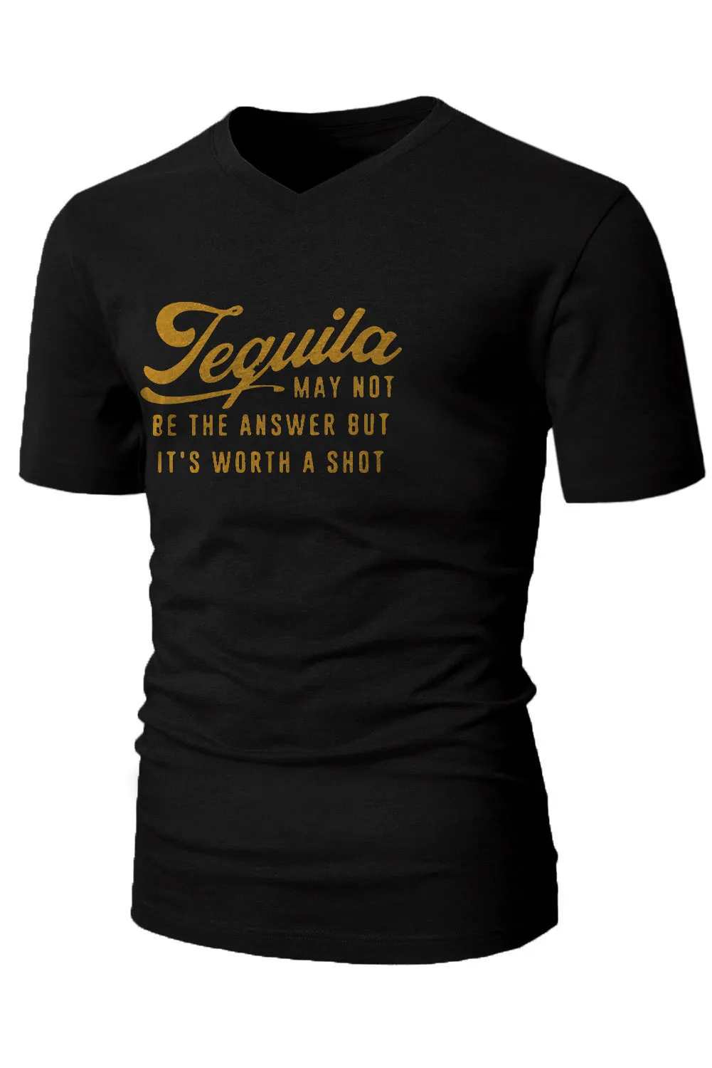 Black Tequila May Not Be The Answer Mens Tee