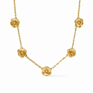 Bloom Delicate Station Necklace in Gold