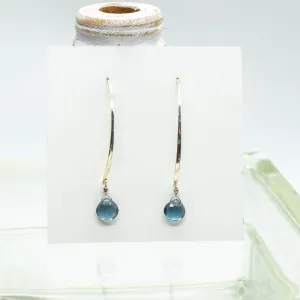 Blue Quartz Leilia Silver Earrings