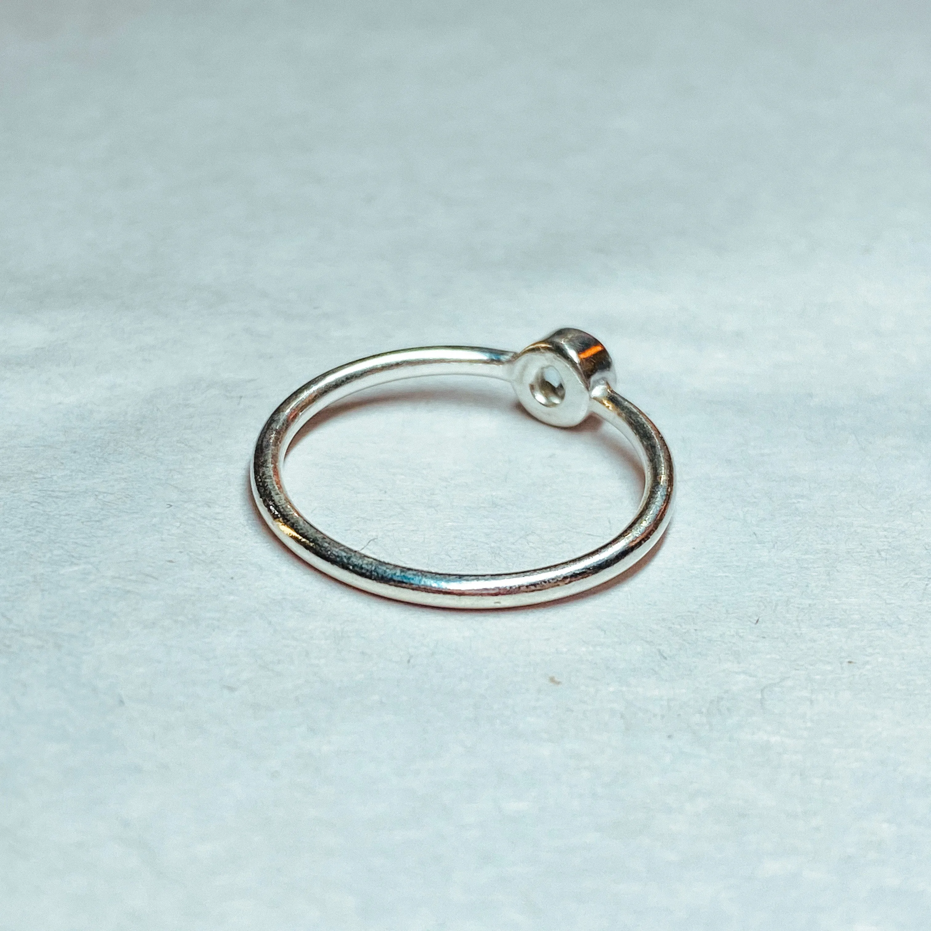 Blue Topaz Delicate 925 Sterling Silver Ring