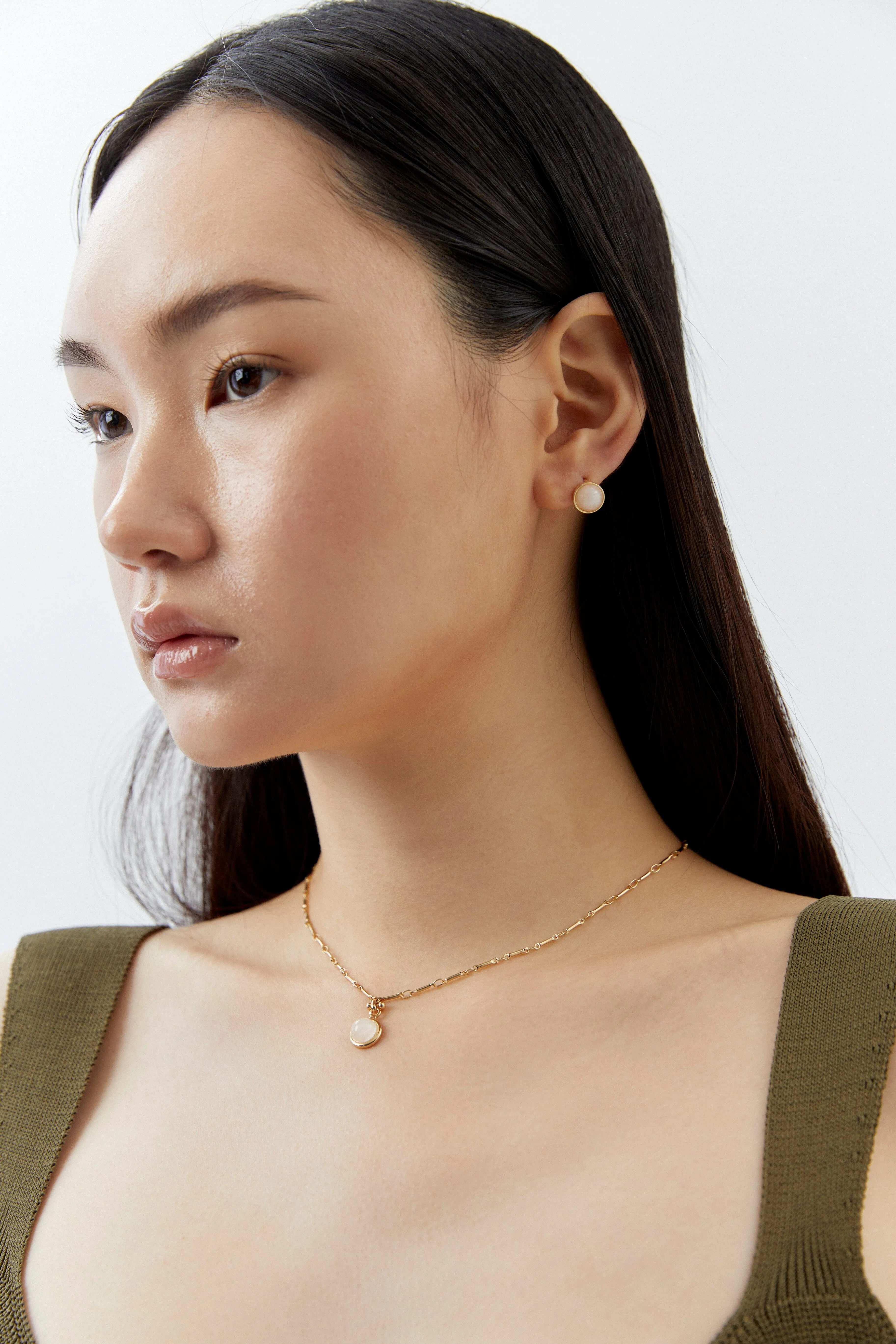 Blush Coin Pendant Necklace