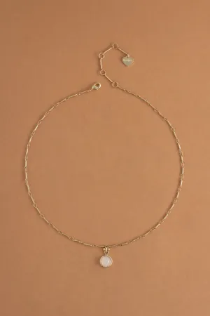 Blush Coin Pendant Necklace