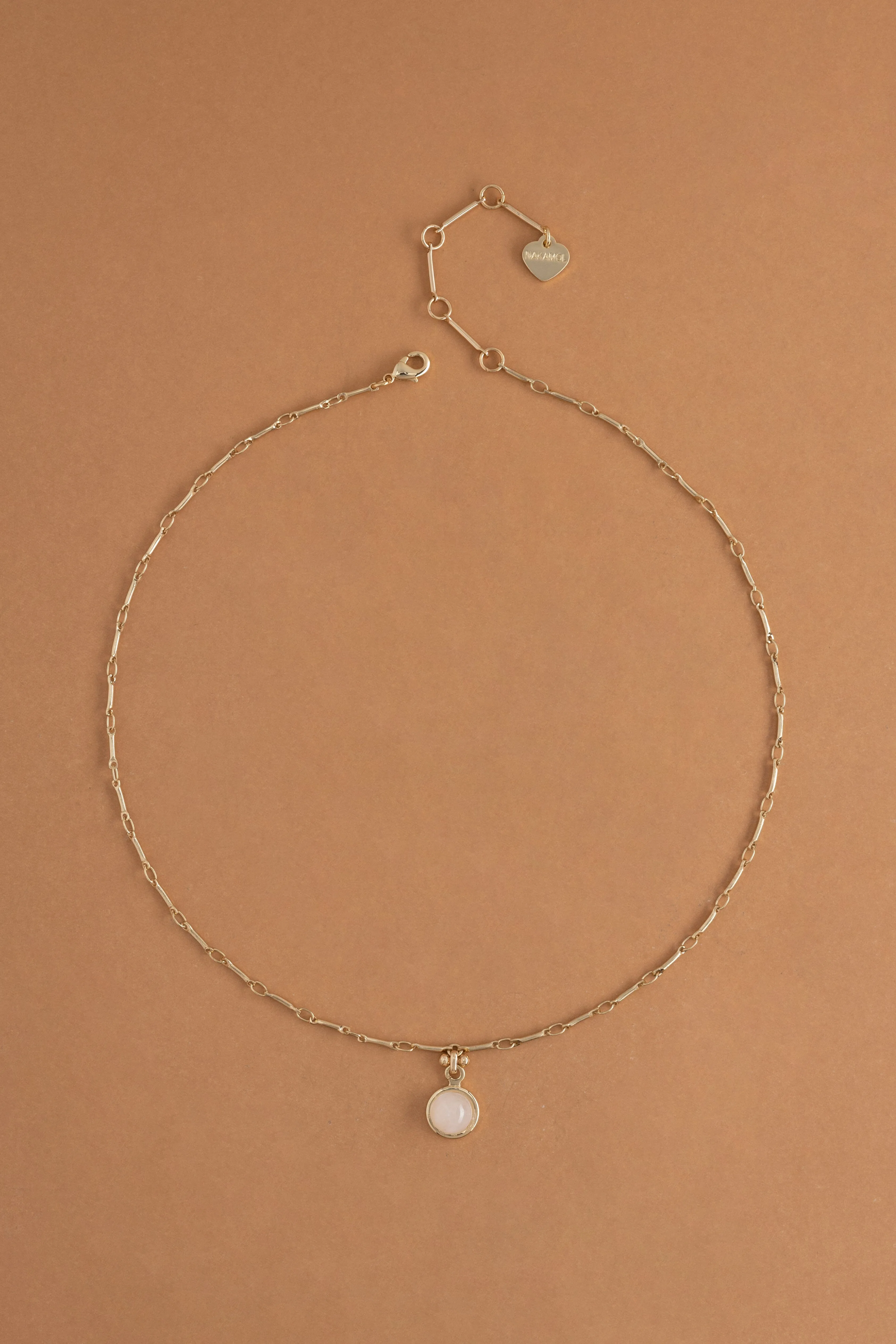 Blush Coin Pendant Necklace