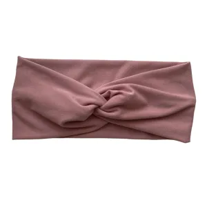 Blush Pink Matte Faux Knot Headband