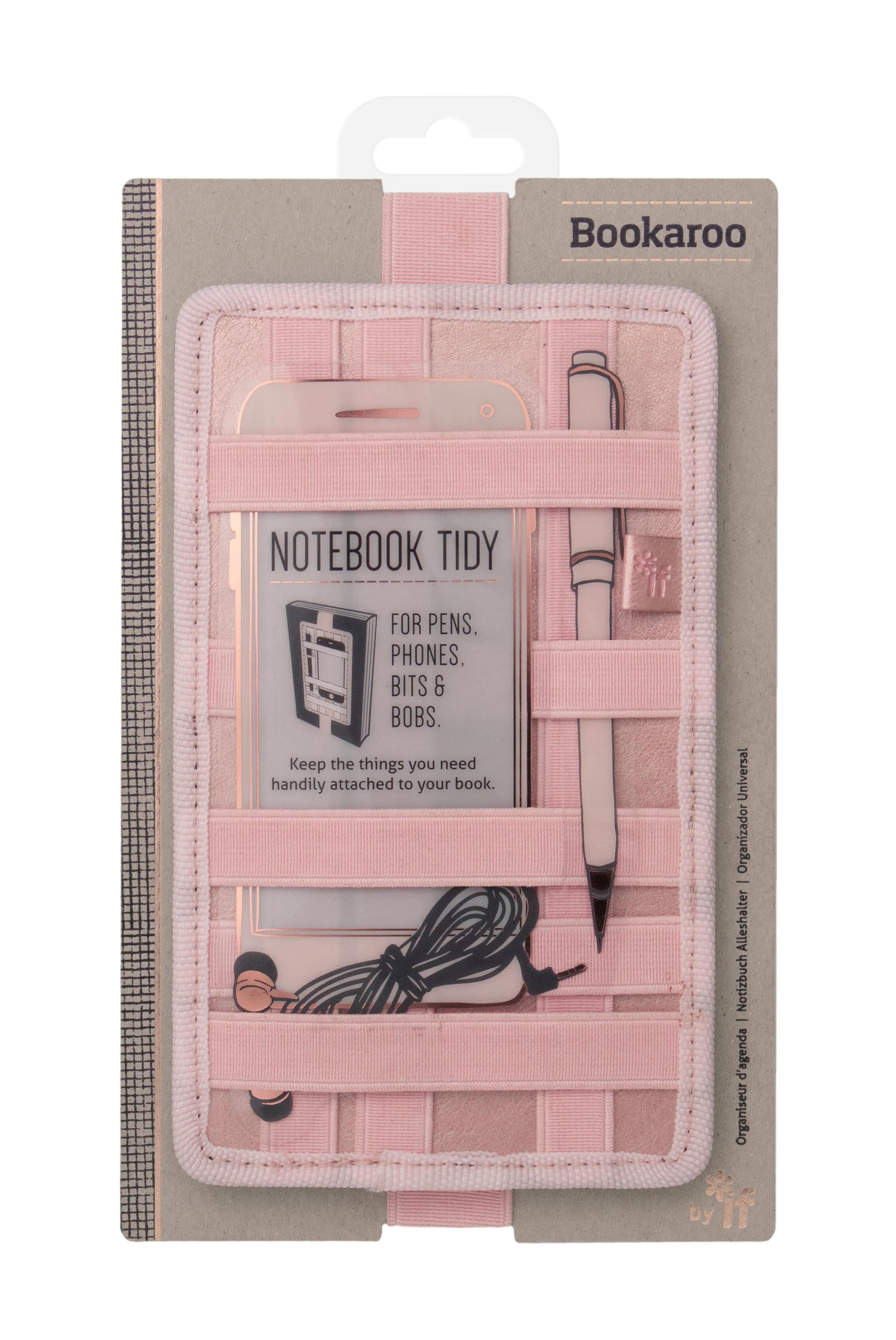 BOOKAROO NOTEBOOK TIDY - ROSE GOLD