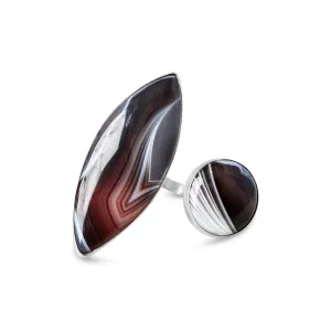 Botswana Agate Statement Ring
