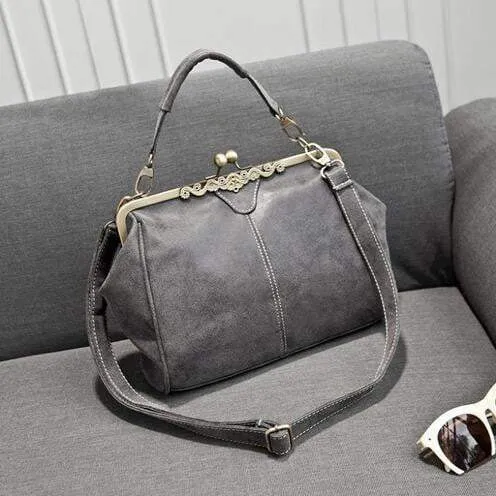 British Vintage Hardware Matte Women Messenger Bags