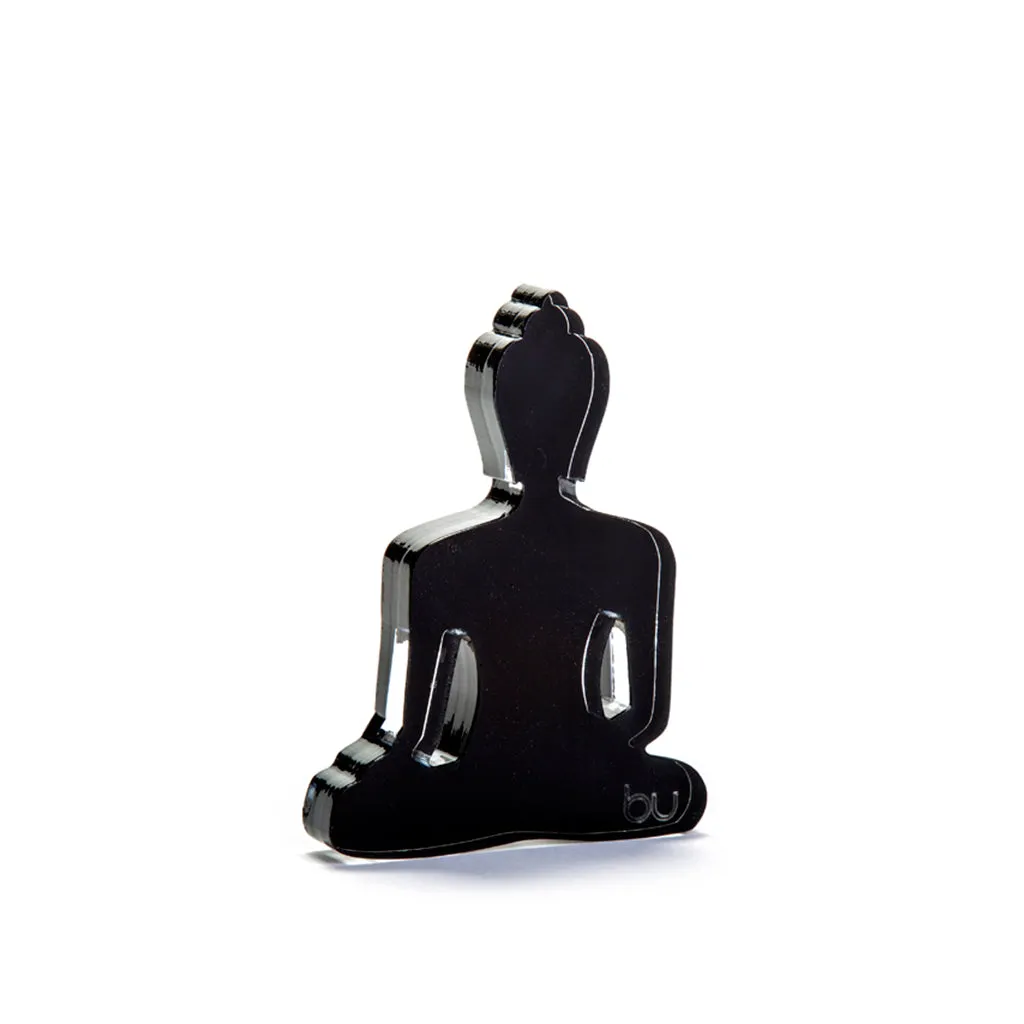 Buddha statue set of 3 - Gray, White and Black
