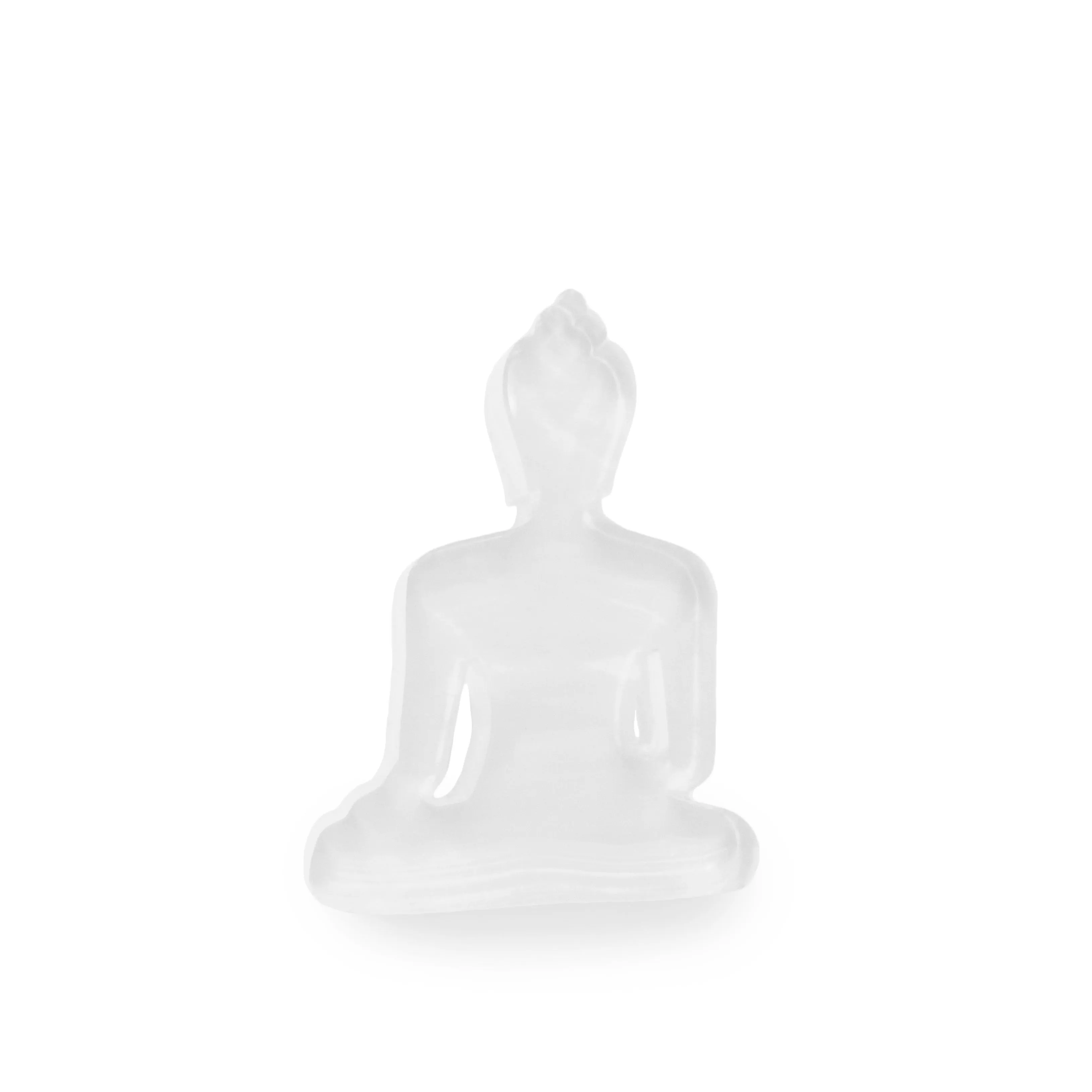 Buddha statue set of 3 - Gray, White and Black