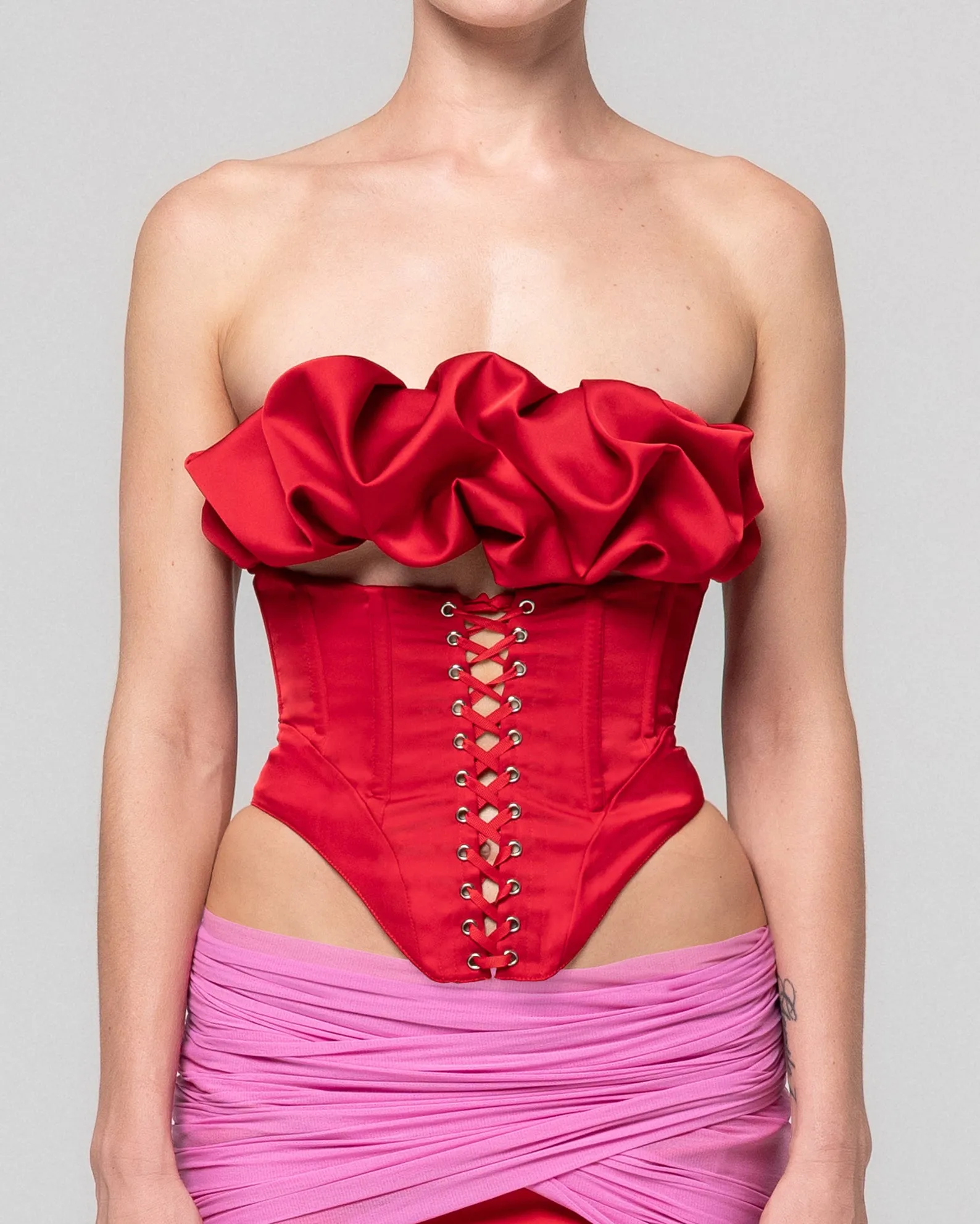 CAMILLA SATIN CORSET