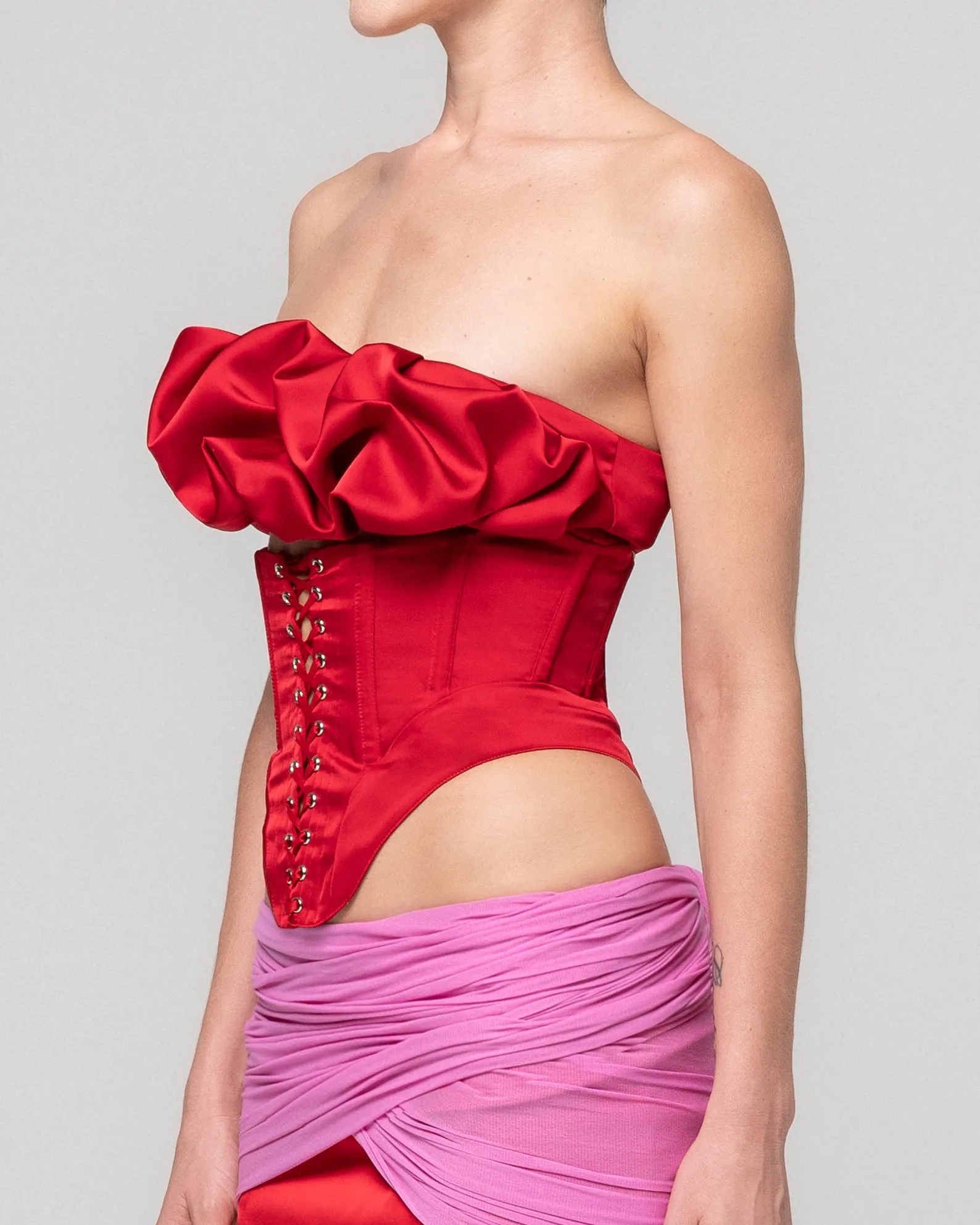 CAMILLA SATIN CORSET