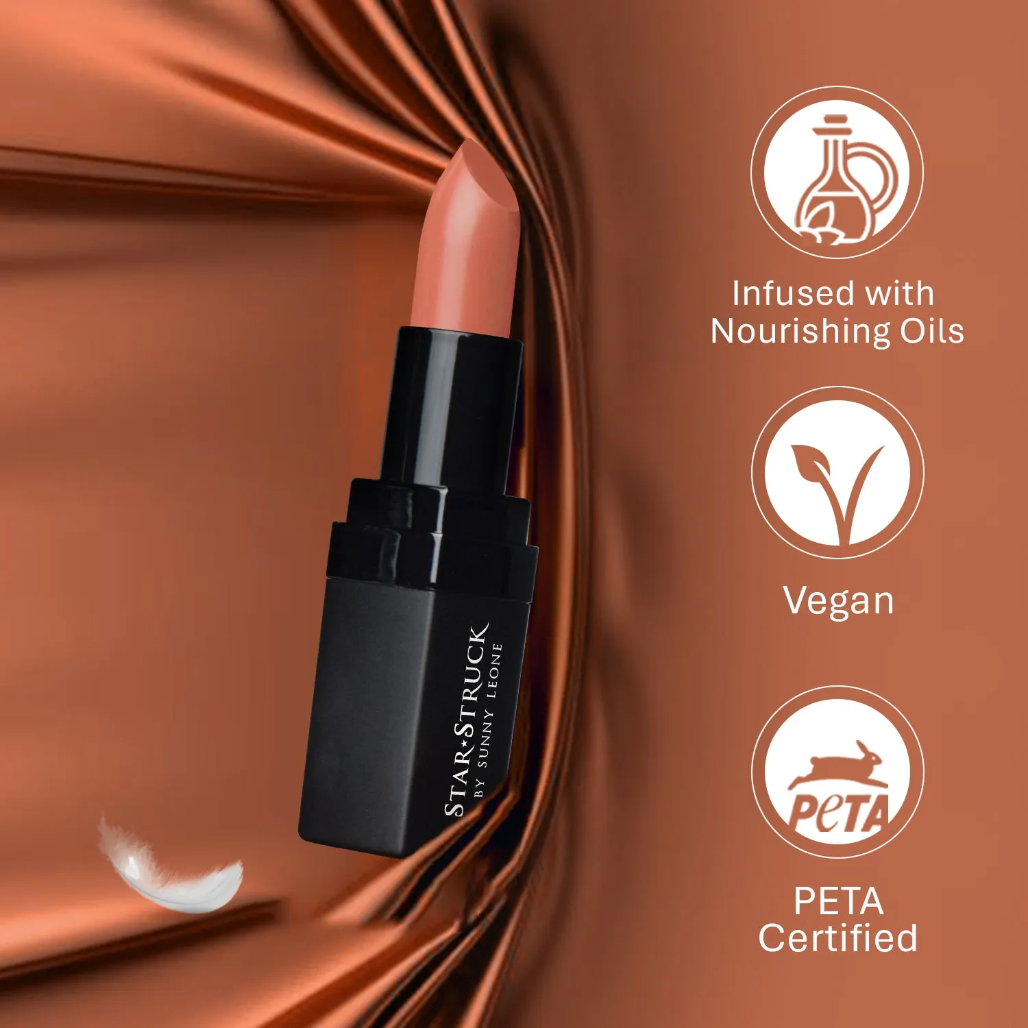 Caramello - Luxe Matte Lipstick, Caramel | 4.2gms