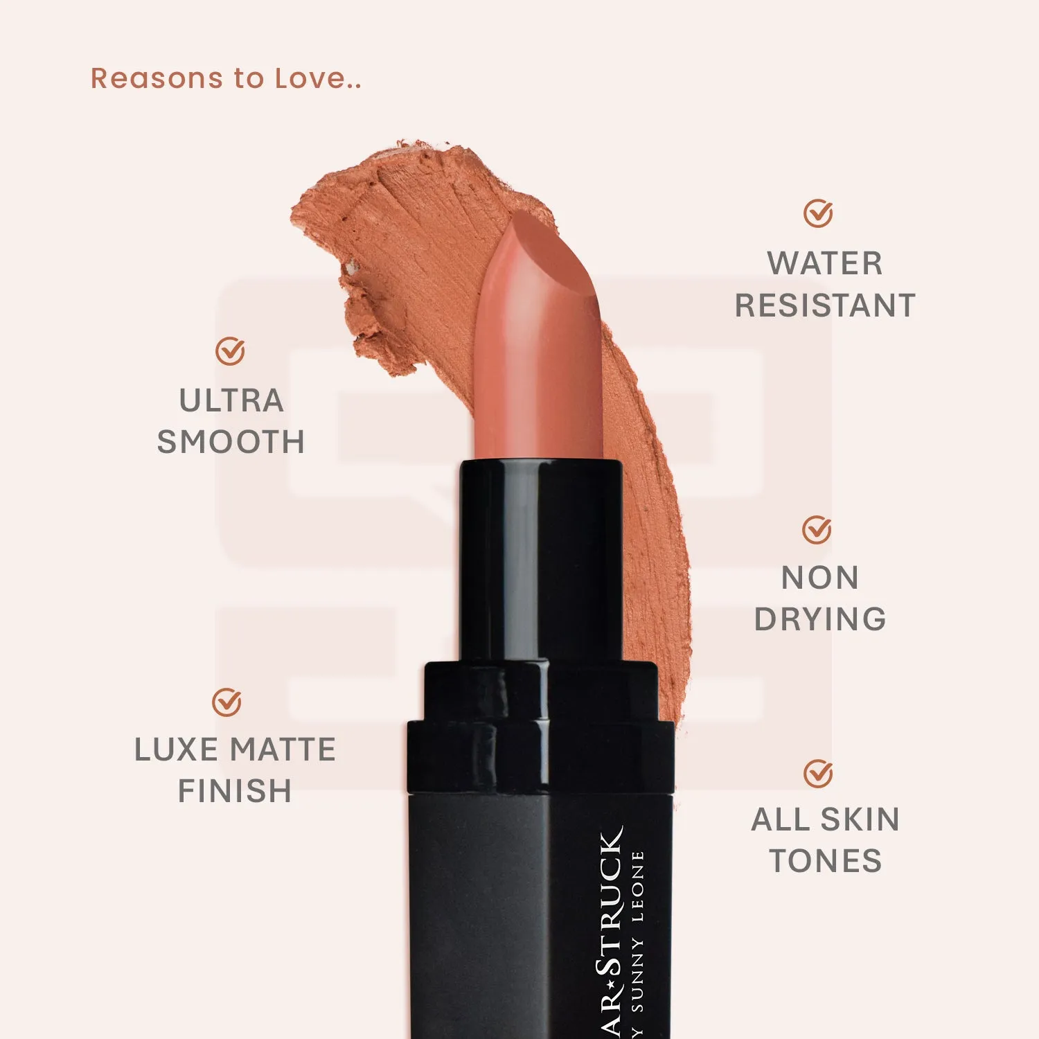 Caramello - Luxe Matte Lipstick, Caramel | 4.2gms
