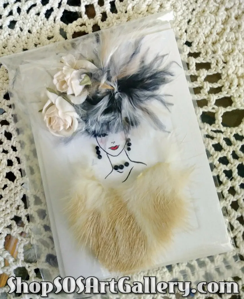 CARDS: Handcrafted Glam Greeting Card by Local Artisan