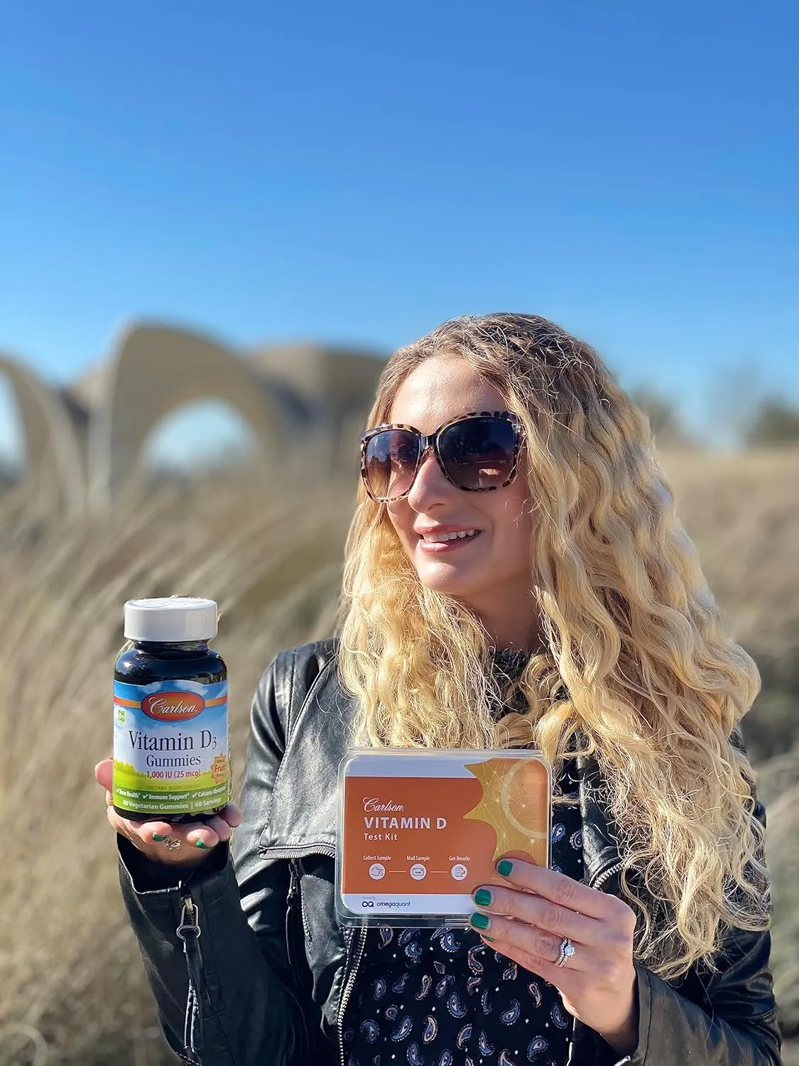 Carlson - Vitamin D3 Gummies, 1000 IU (25 mcg), Bone Health, Immune Support & Calcium Absorption, Natural Fruit Flavors, 60 Vegetarian Gummies