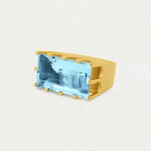 Castle Ring - Blue Topaz