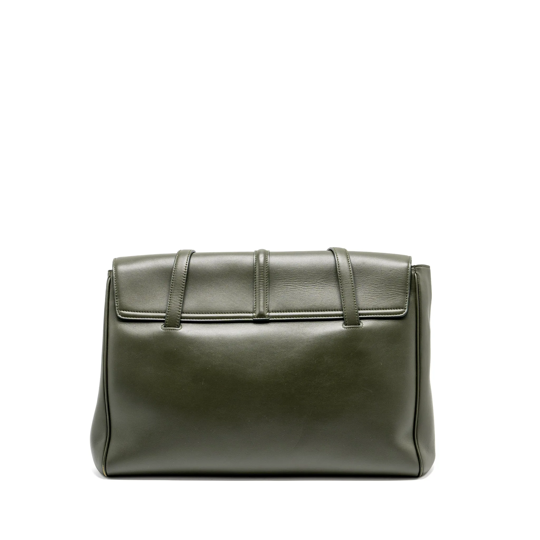 Celine Large Soft 16 Bag Smooth Calfskin Dark Green GHW