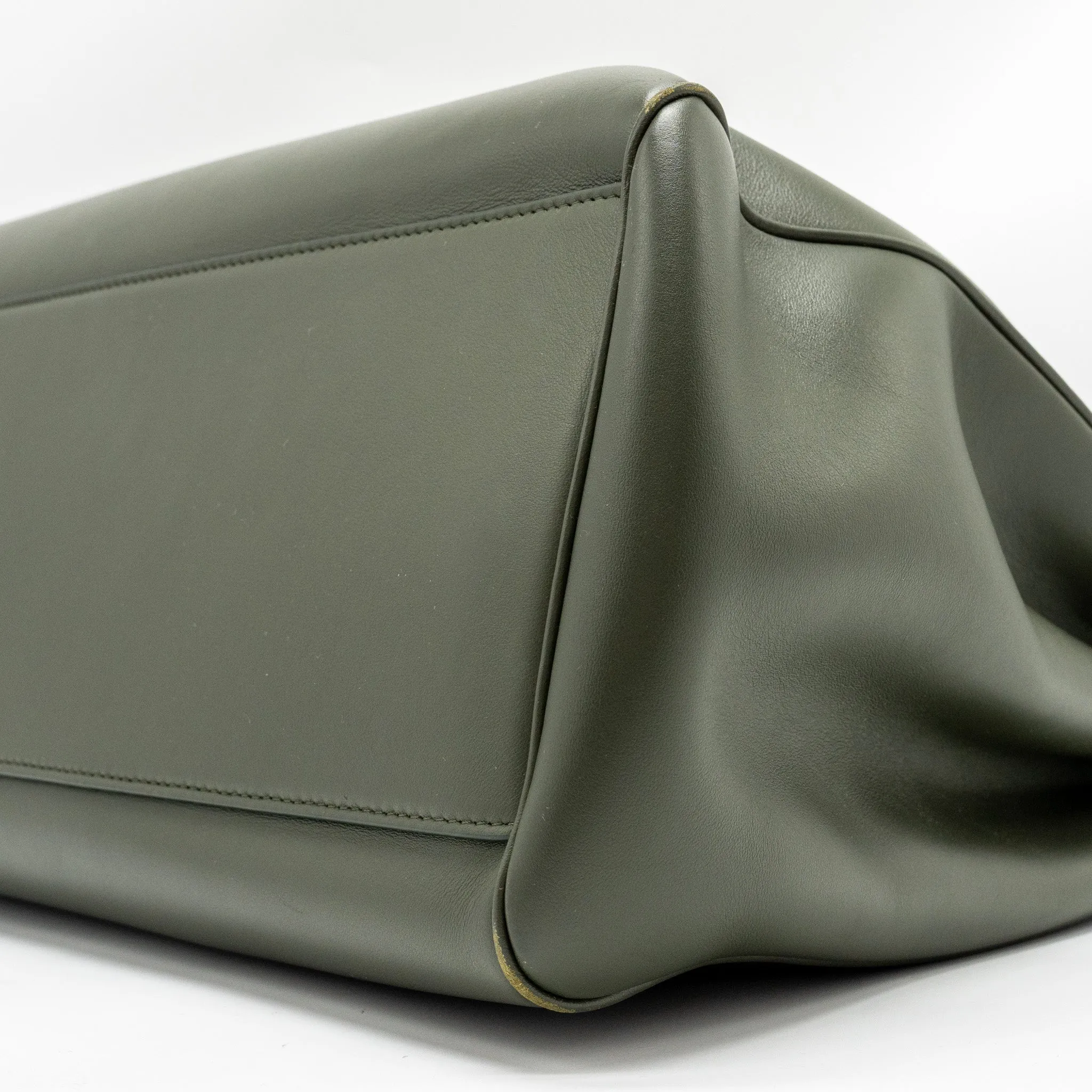 Celine Large Soft 16 Bag Smooth Calfskin Dark Green GHW