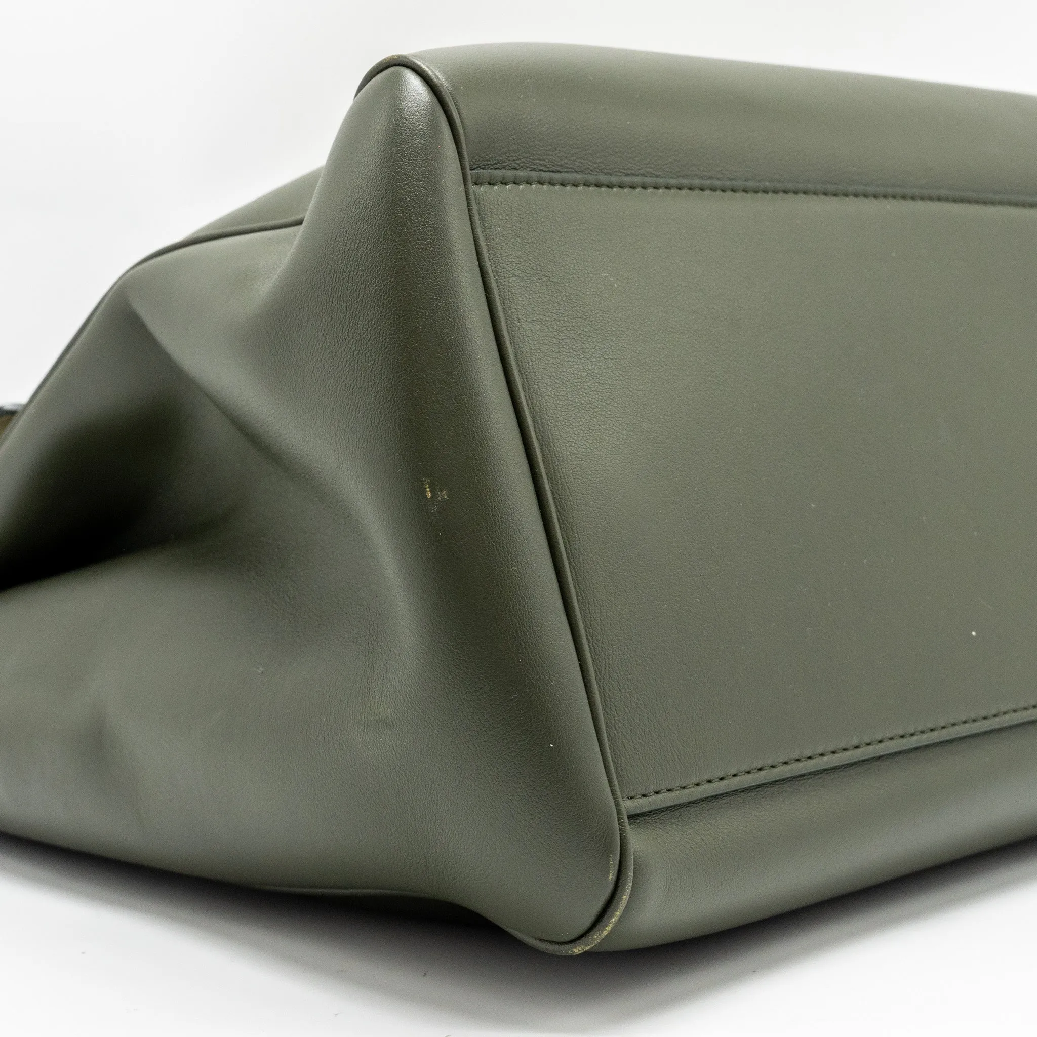Celine Large Soft 16 Bag Smooth Calfskin Dark Green GHW