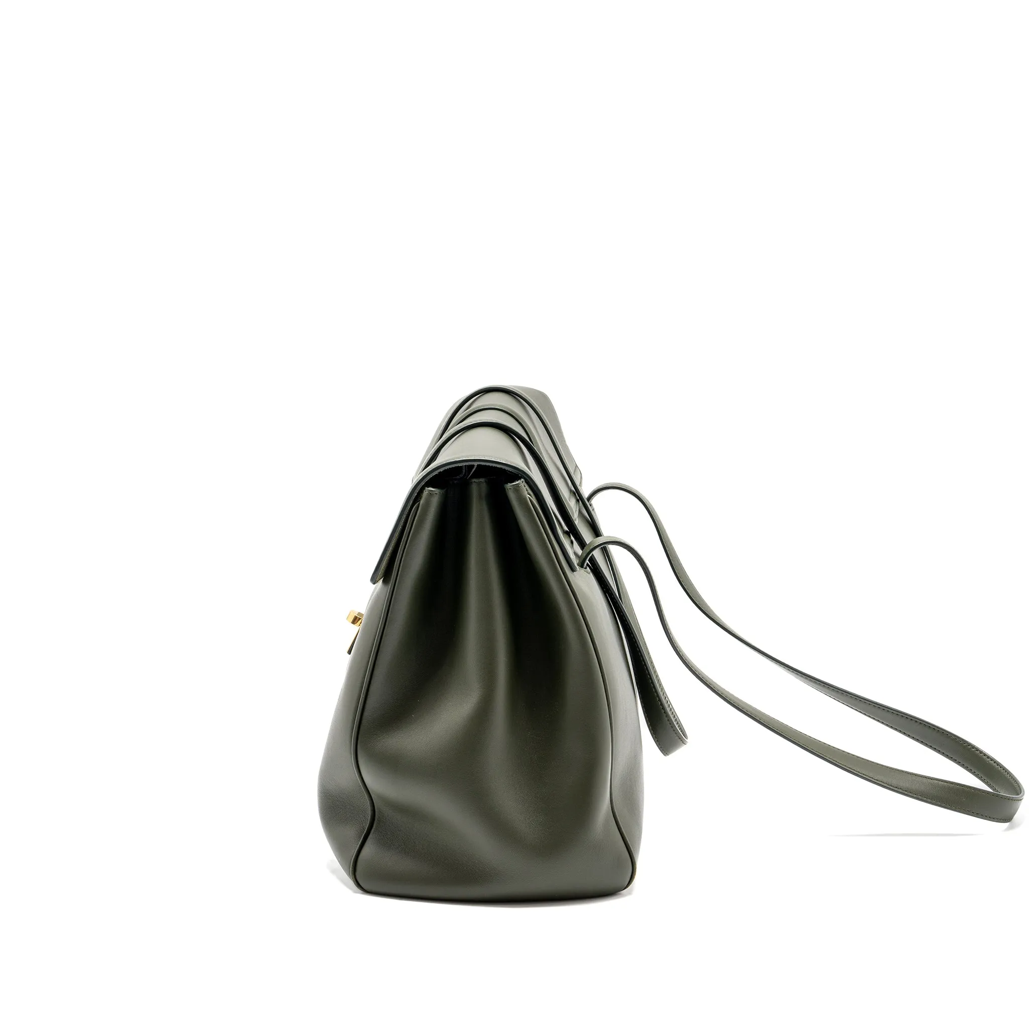 Celine Large Soft 16 Bag Smooth Calfskin Dark Green GHW