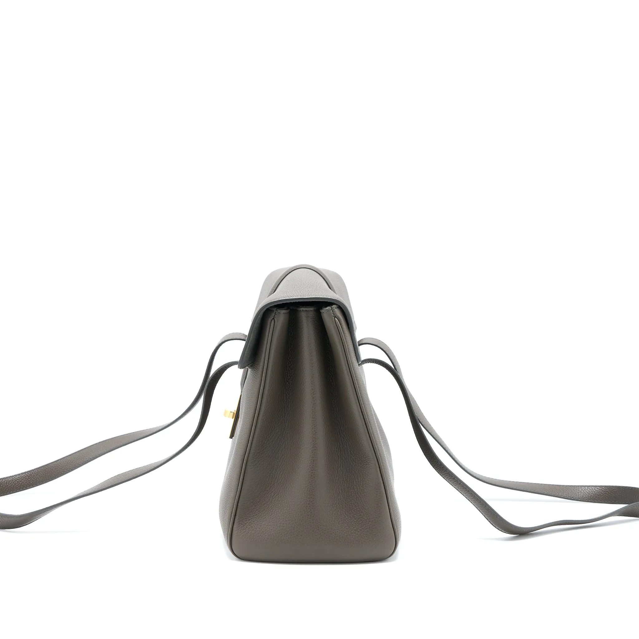 Celine Medium Soft 16 Bag Grained Calfskin Dark Grey GHW