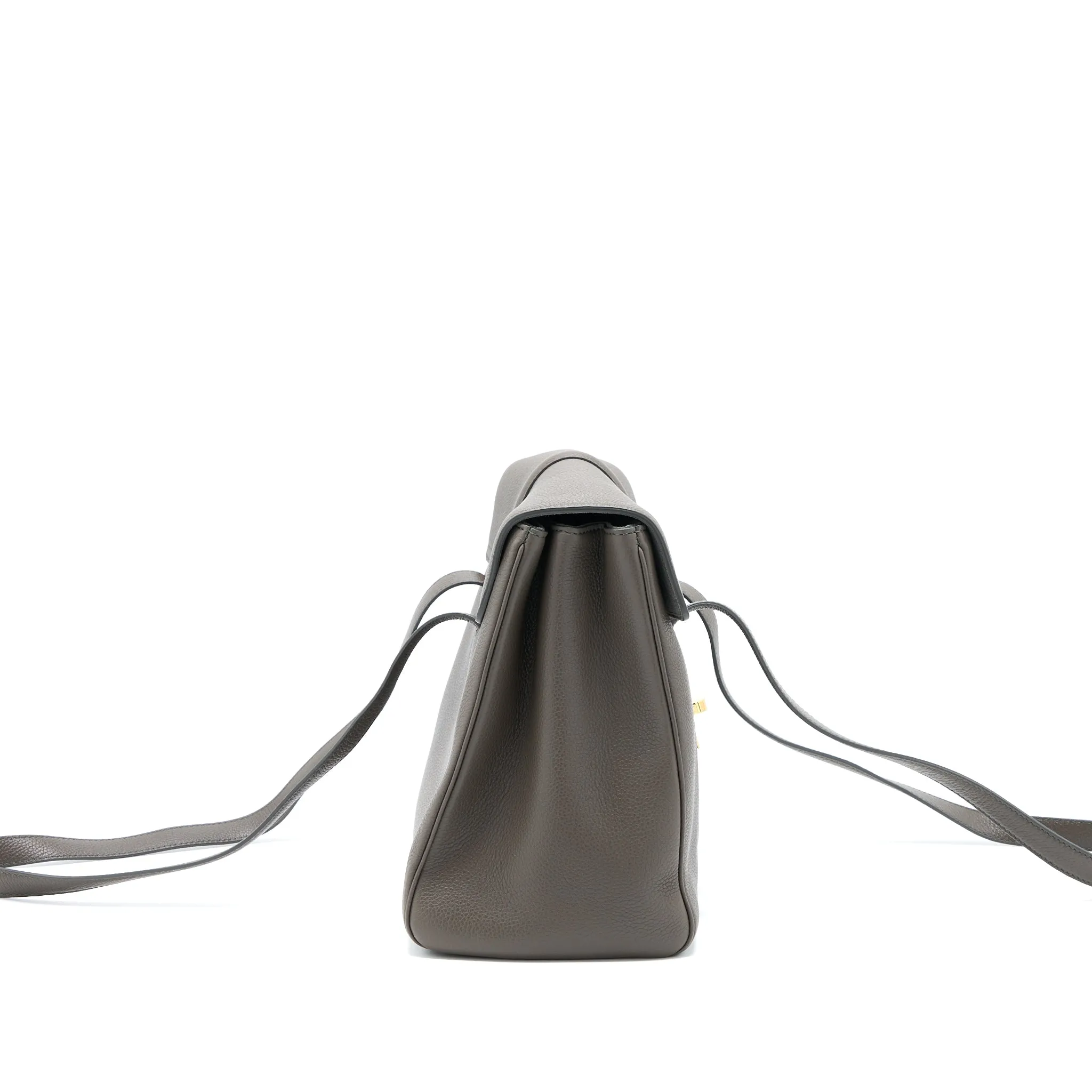 Celine Medium Soft 16 Bag Grained Calfskin Dark Grey GHW