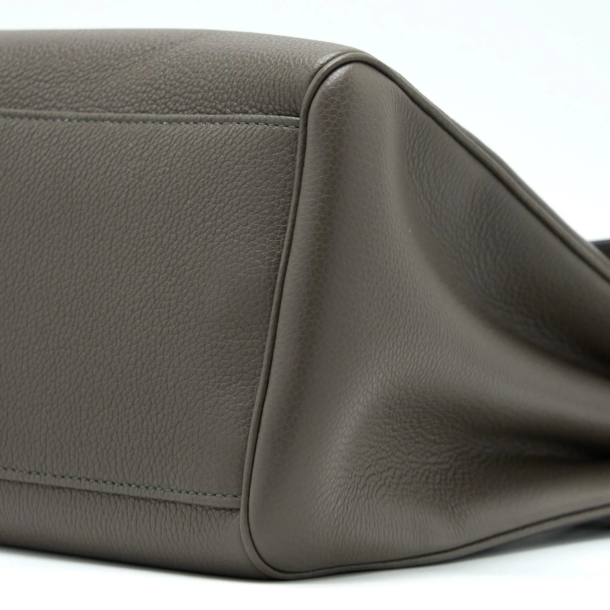 Celine Medium Soft 16 Bag Grained Calfskin Dark Grey GHW