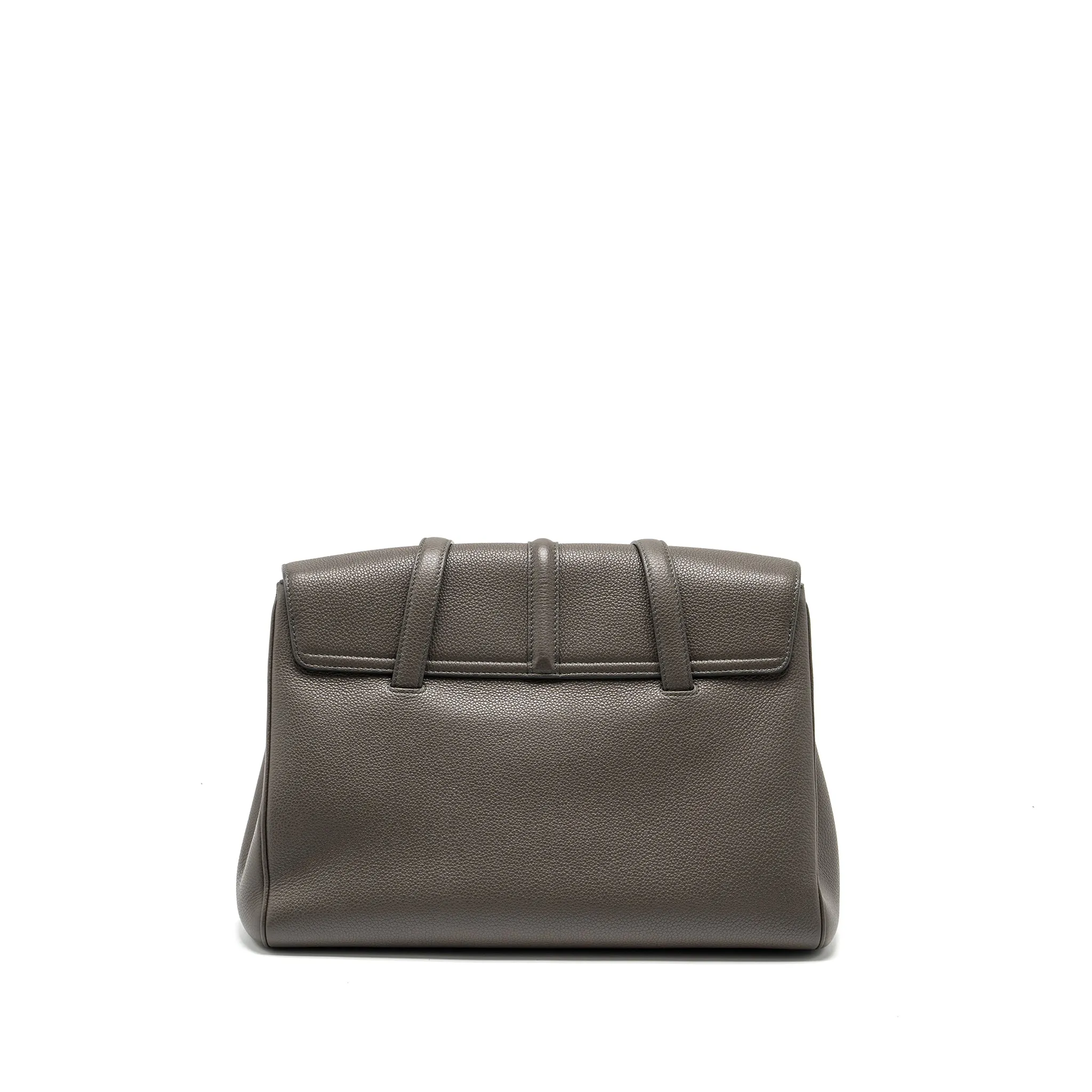 Celine Medium Soft 16 Bag Grained Calfskin grey GHW