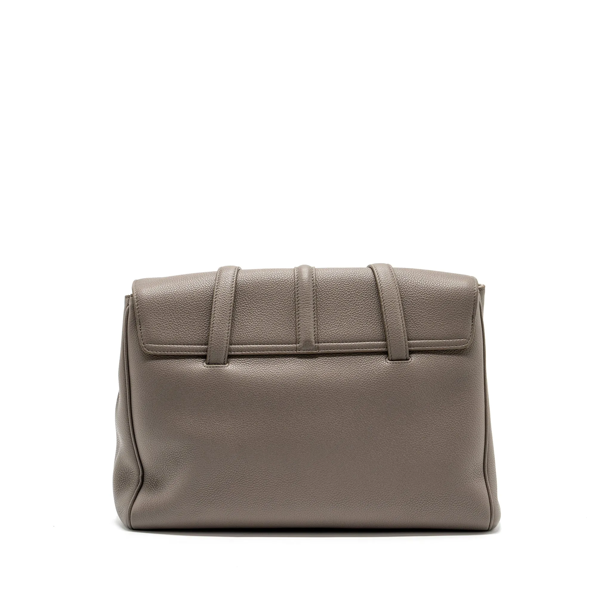 Celine Medium Soft 16 Bag Grained Calfskin Grey GHW