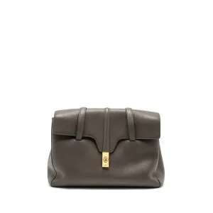 Celine Medium Soft 16 Bag Grained Calfskin grey GHW
