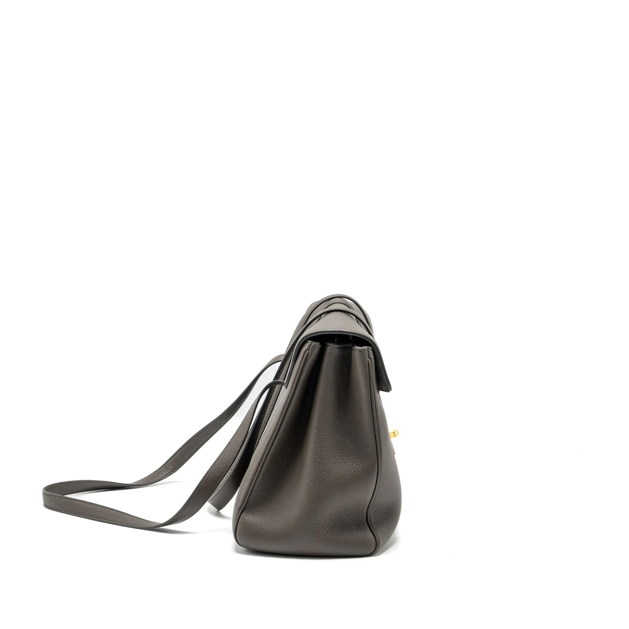 Celine Medium Soft 16 Bag Grained Calfskin grey GHW