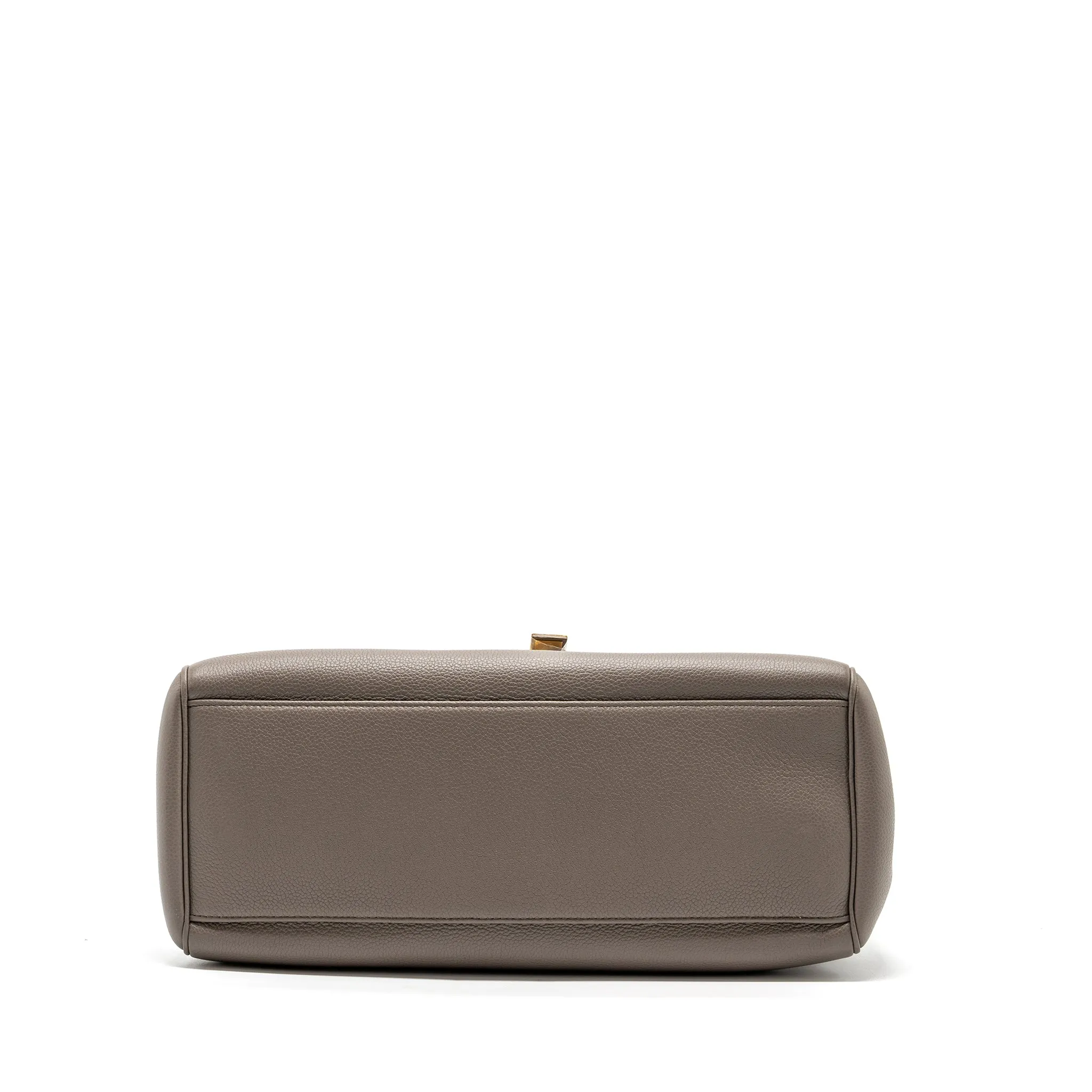 Celine Medium Soft 16 Bag Grained Calfskin Grey GHW
