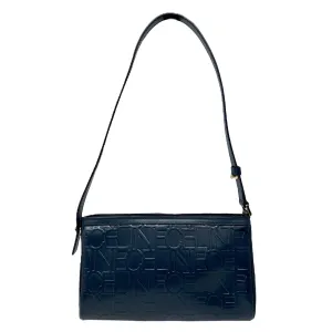 Celine Navy Logo Shoulder Bag