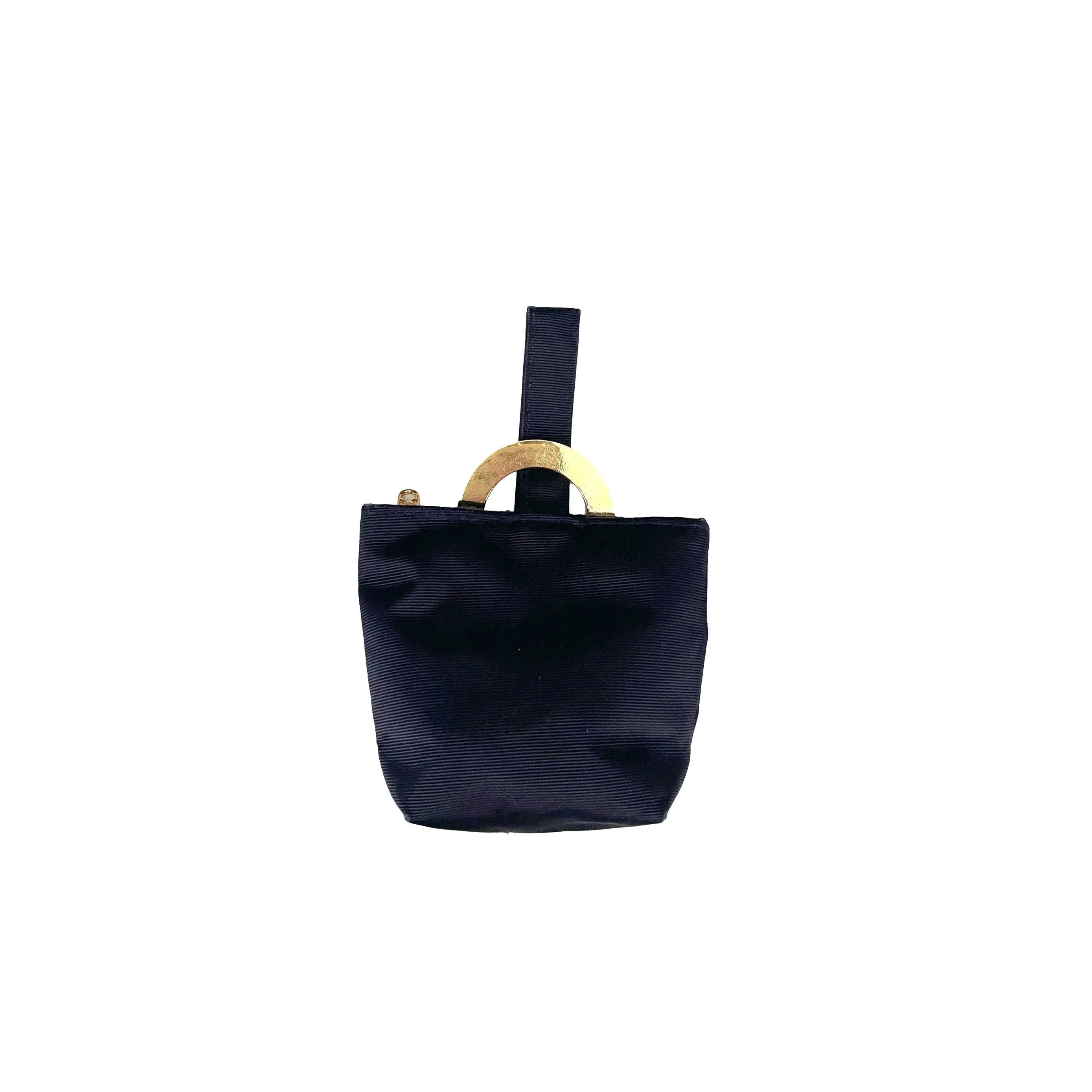 Celine Navy Micro Top Handle