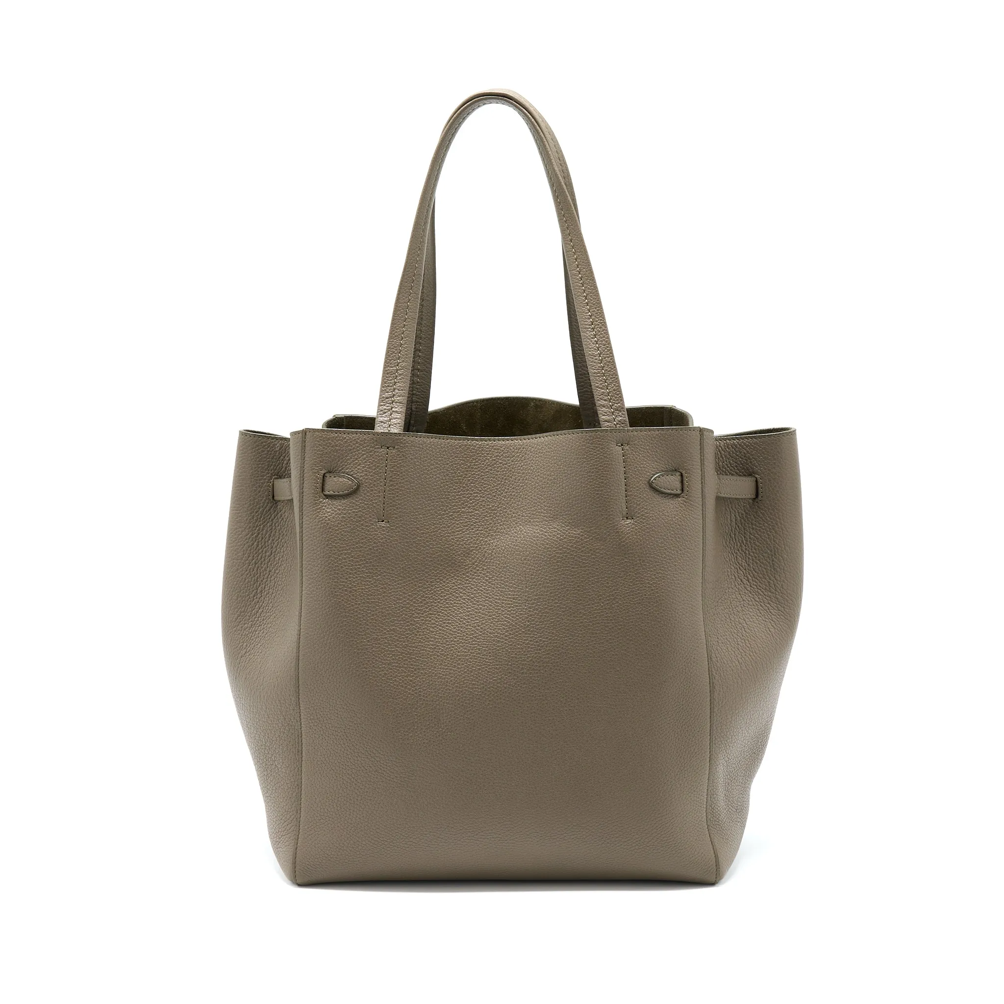 Celine Small Cabas Phantom Soft Grained Calfskin Grey GHW