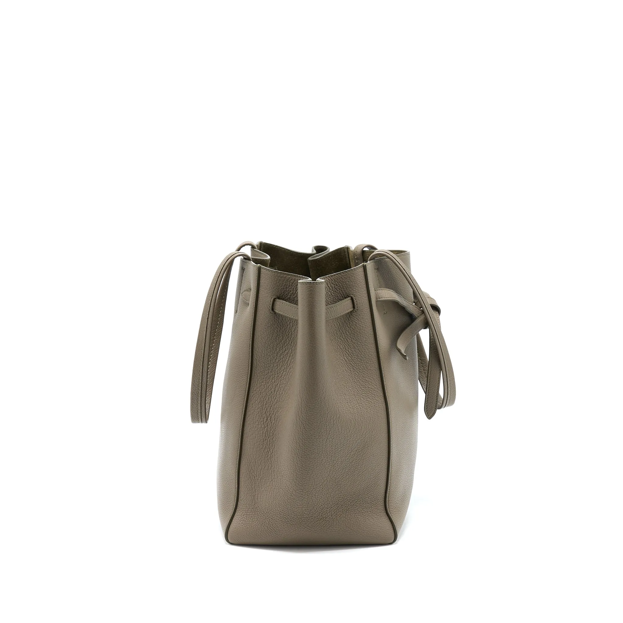 Celine Small Cabas Phantom Soft Grained Calfskin Grey GHW